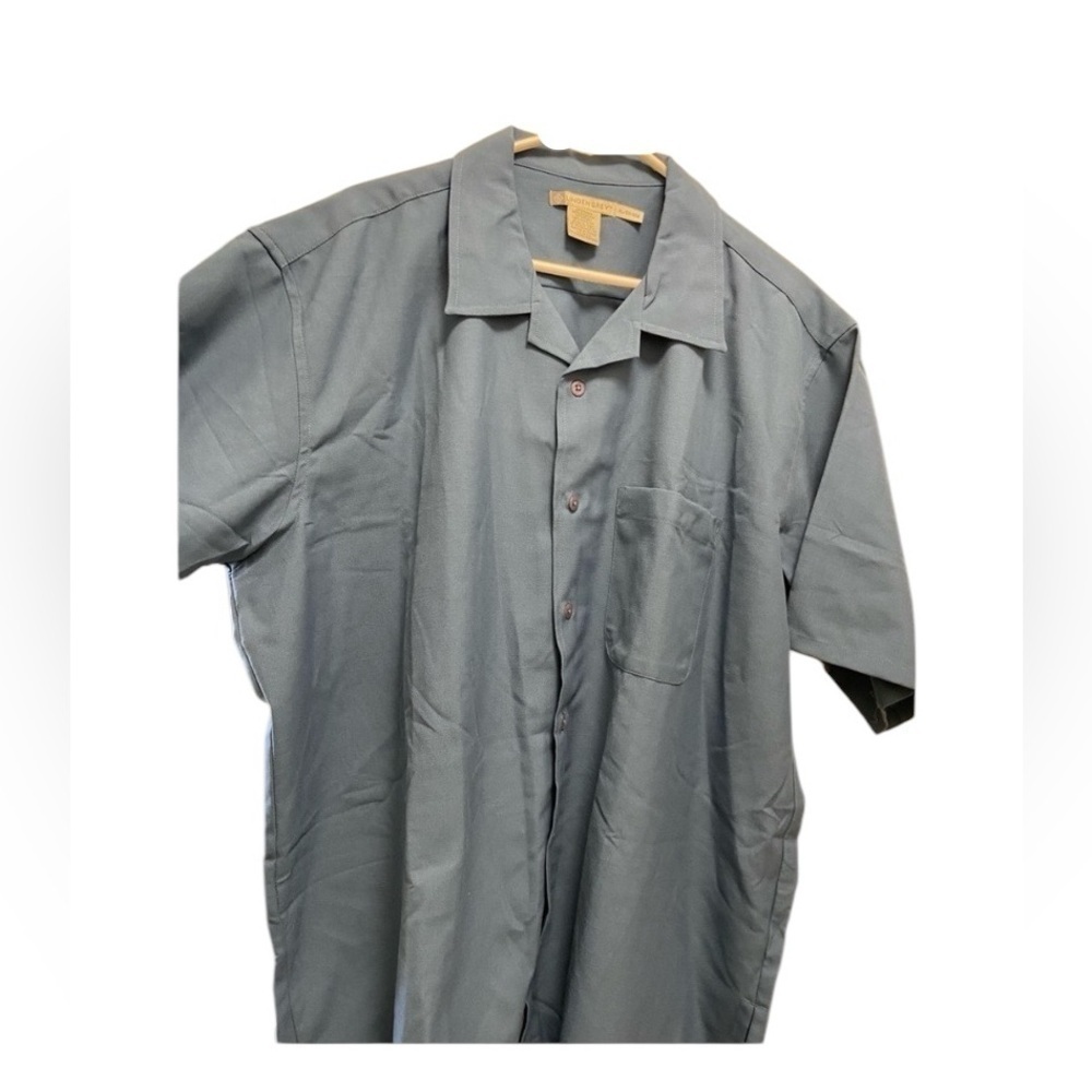 Linden Gray men’s blue shirt button down nice size XL